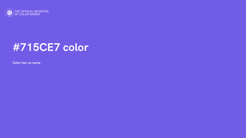#715CE7 color image