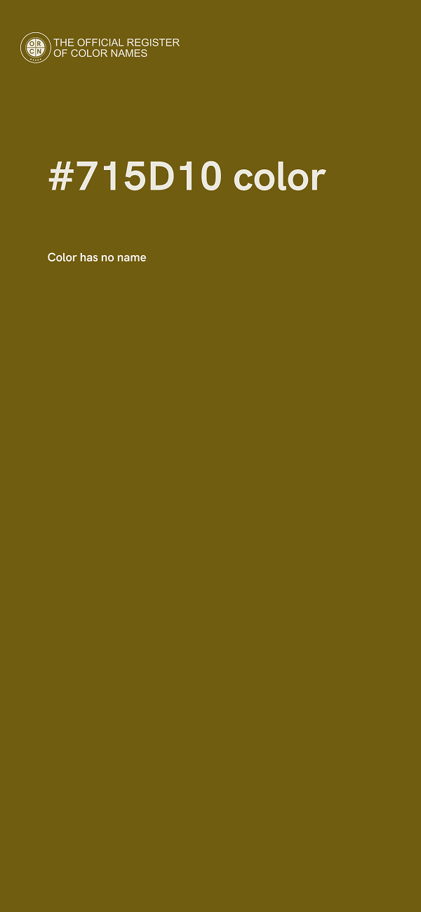 #715D10 color image