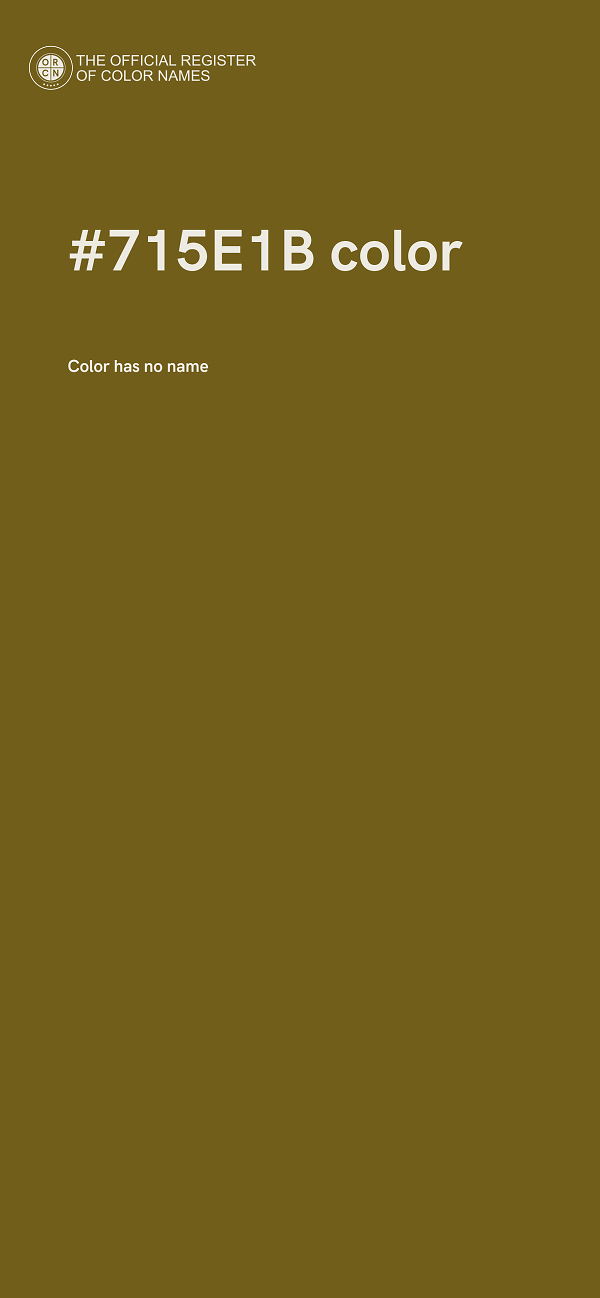#715E1B color image