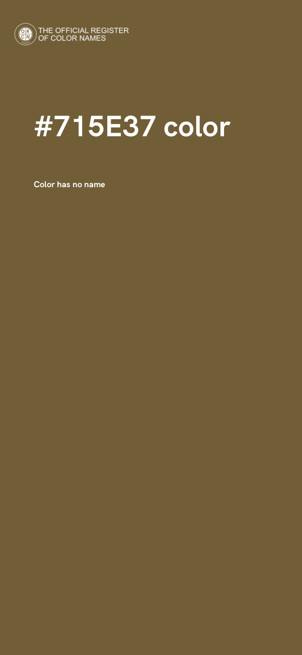 #715E37 color image