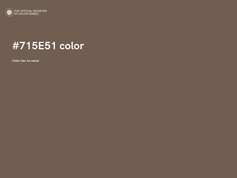 #715E51 color image