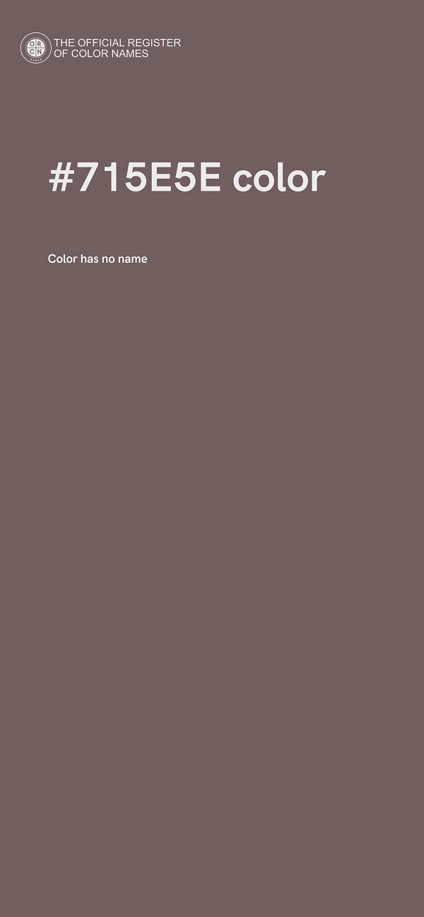 #715E5E color image