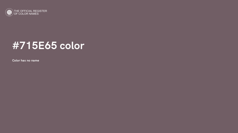#715E65 color image