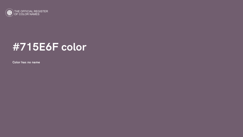 #715E6F color image