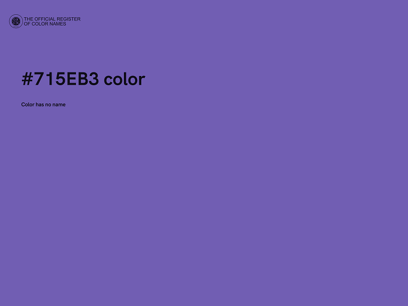 #715EB3 color image