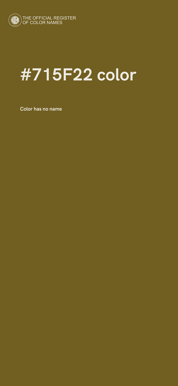#715F22 color image