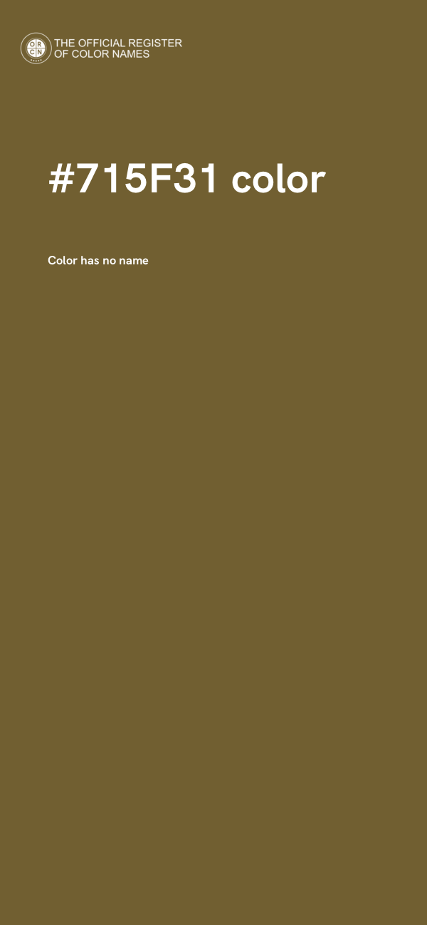#715F31 color image