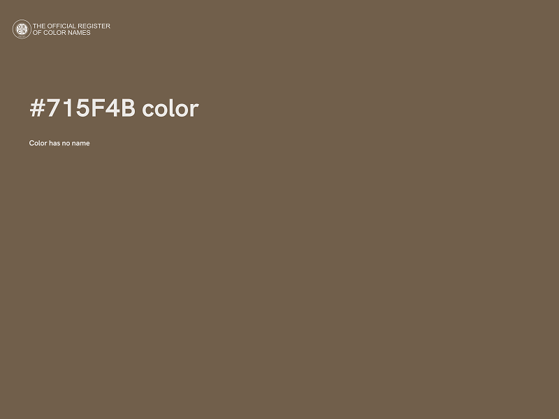 #715F4B color image