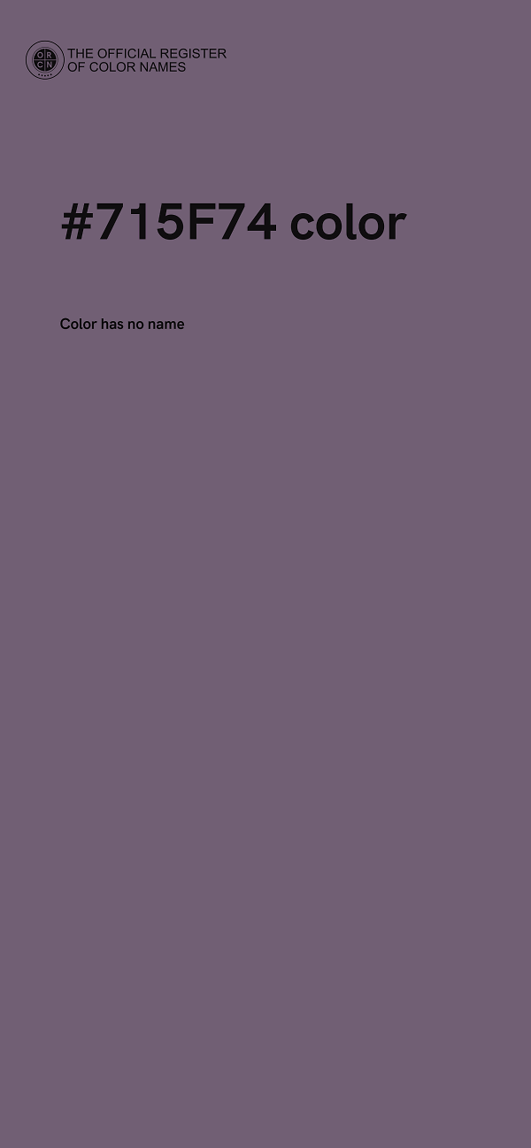 #715F74 color image