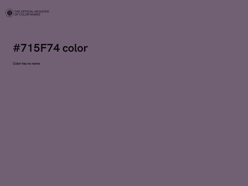 #715F74 color image