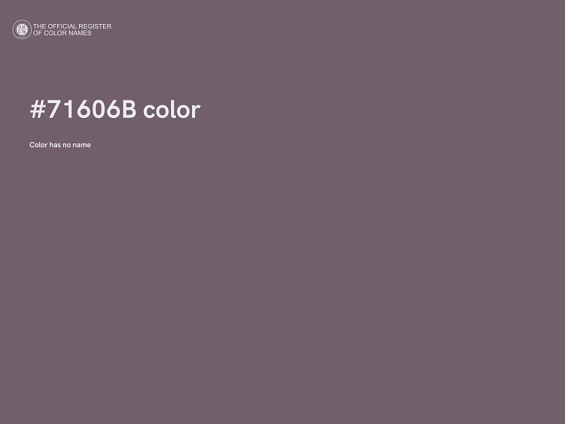 #71606B color image