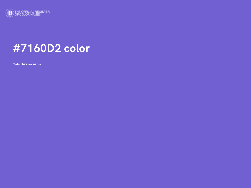 #7160D2 color image