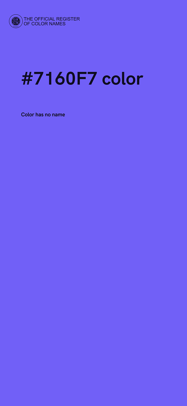 #7160F7 color image
