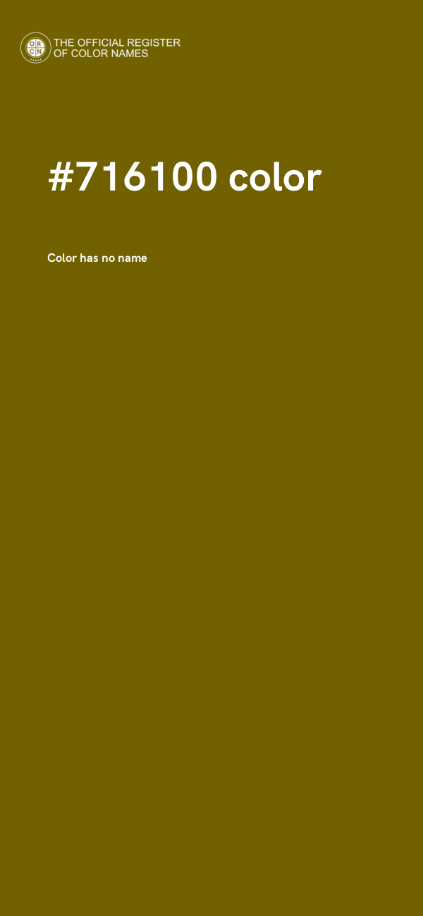 #716100 color image
