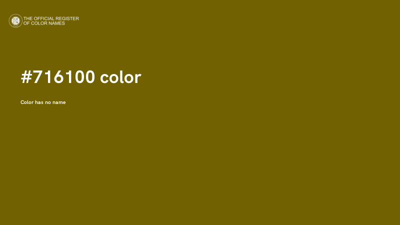 #716100 color image
