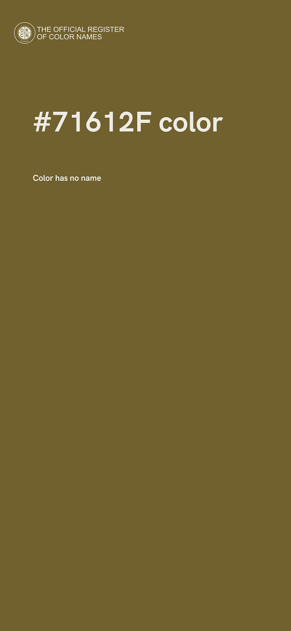 #71612F color image