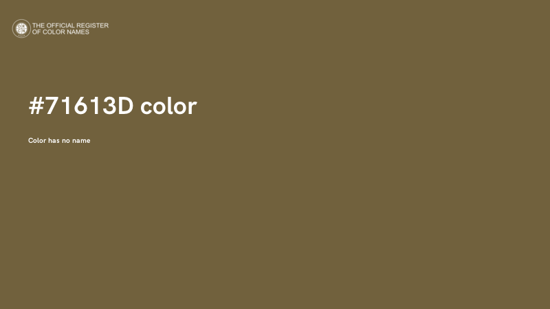 #71613D color image