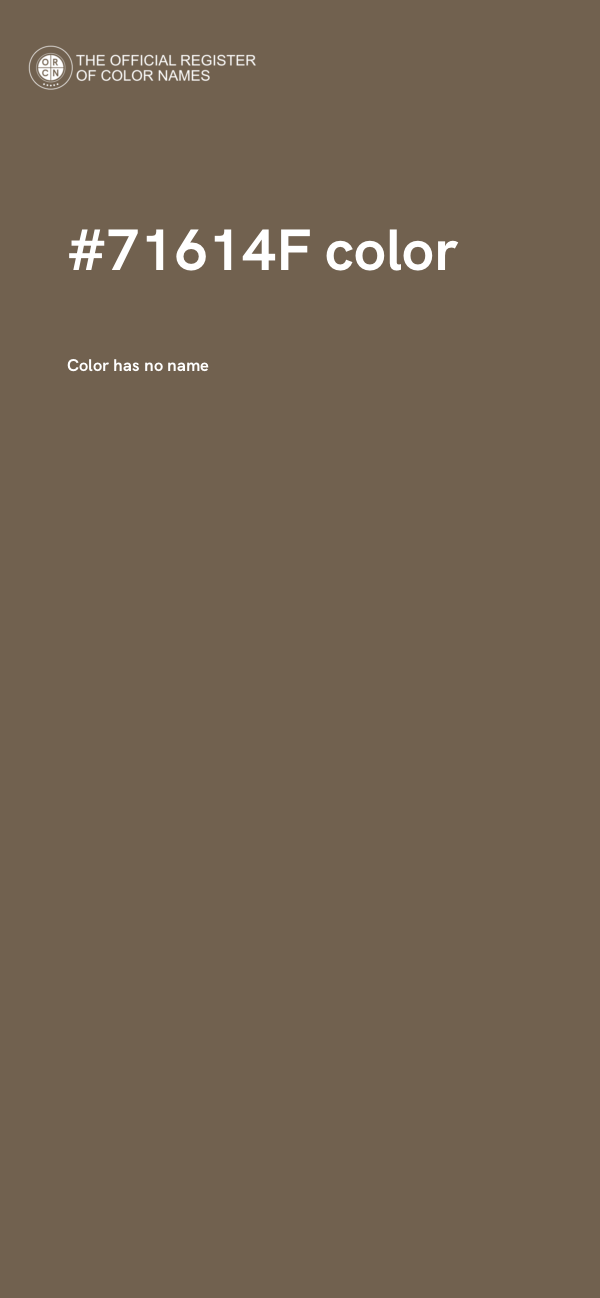 #71614F color image