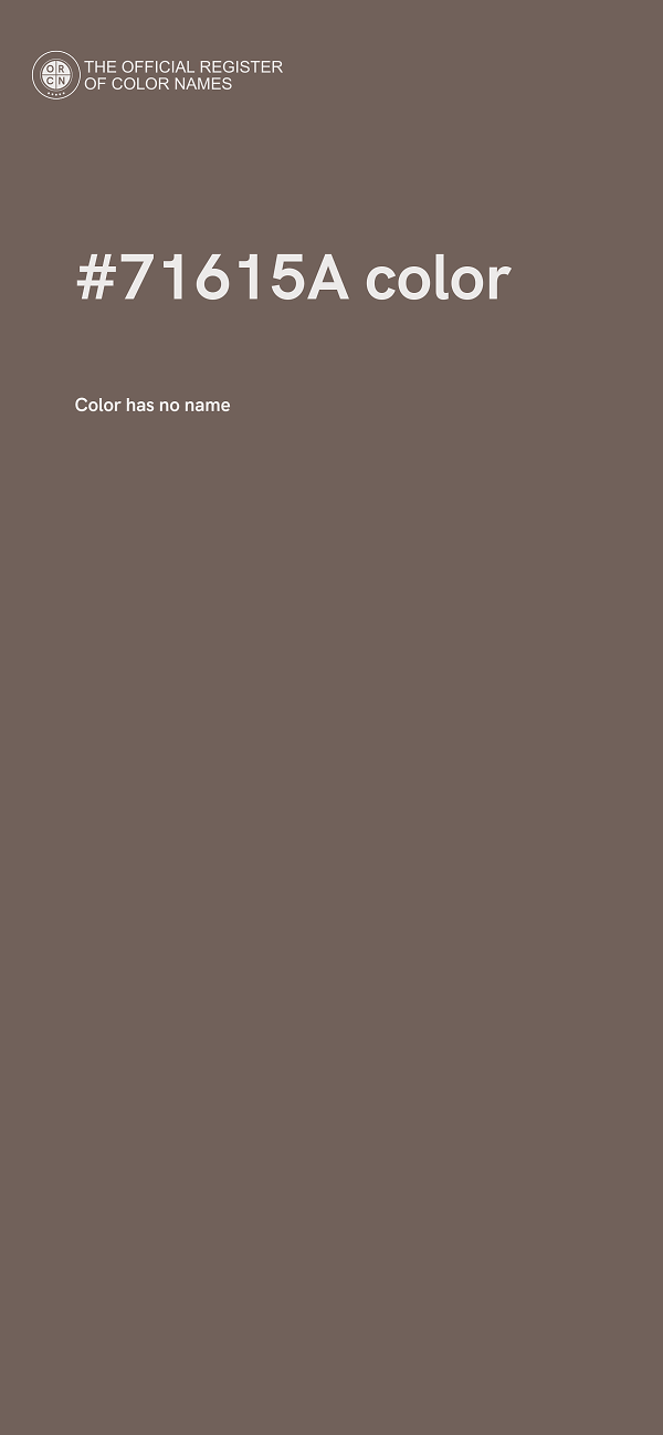 #71615A color image