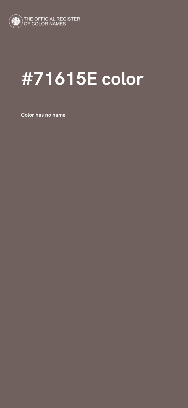 #71615E color image