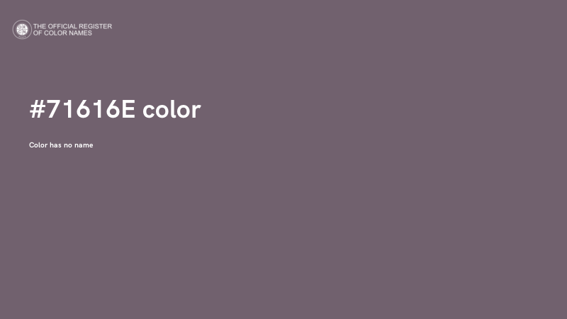 #71616E color image