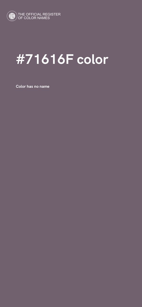 #71616F color image