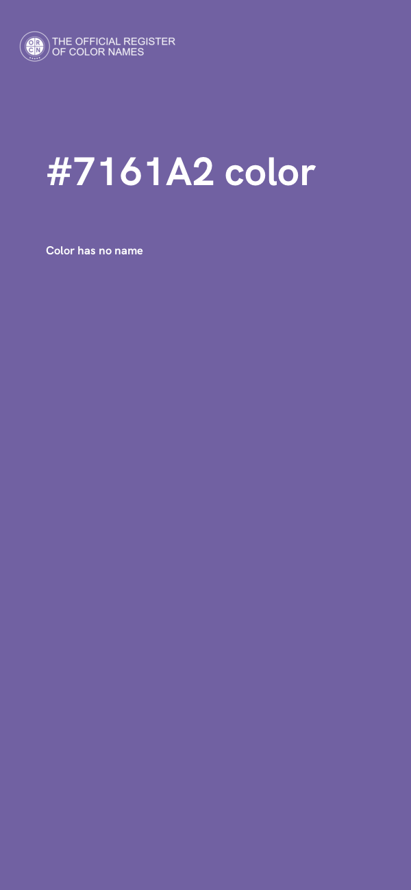 #7161A2 color image
