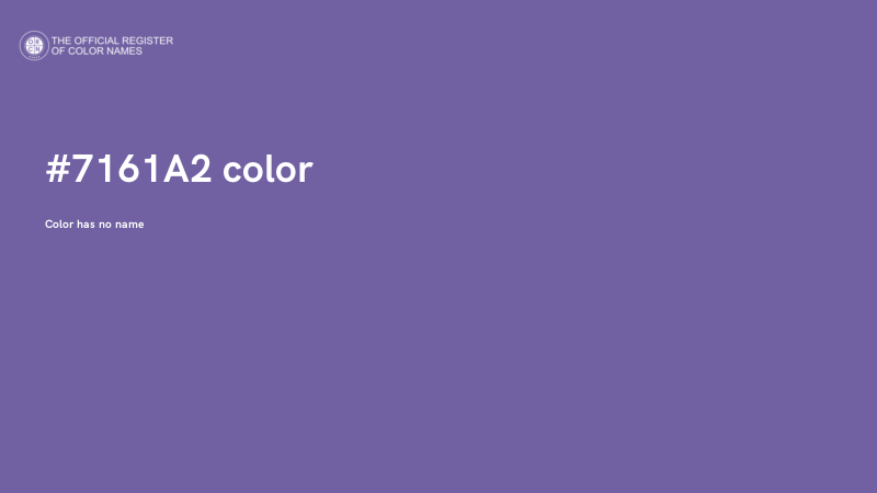 #7161A2 color image