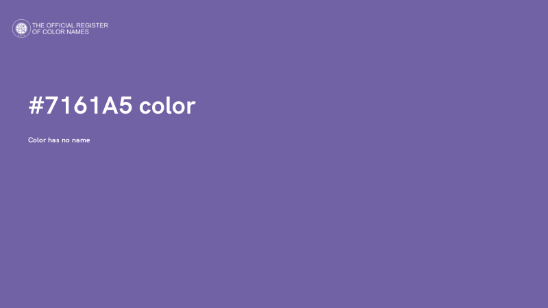 #7161A5 color image