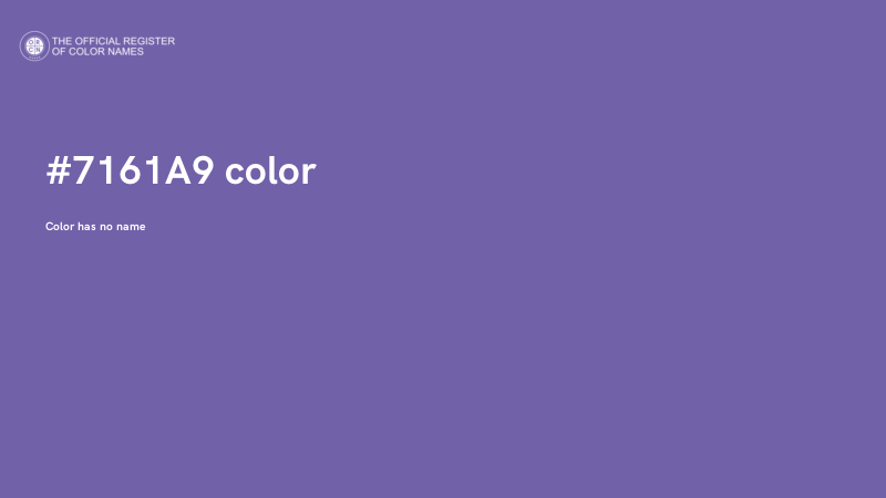 #7161A9 color image