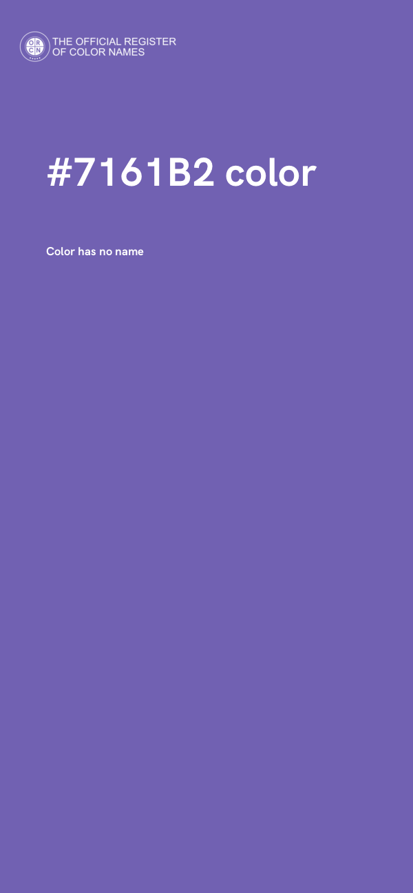 #7161B2 color image