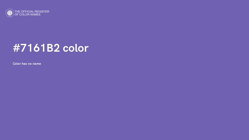 #7161B2 color image
