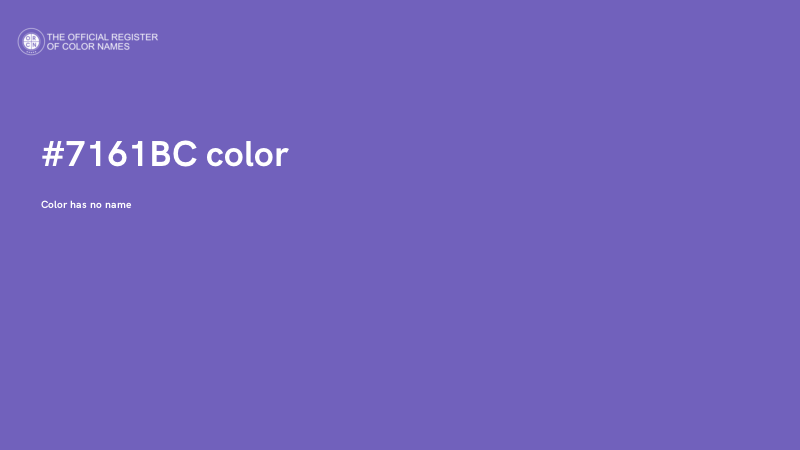 #7161BC color image