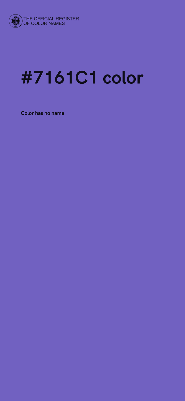 #7161C1 color image