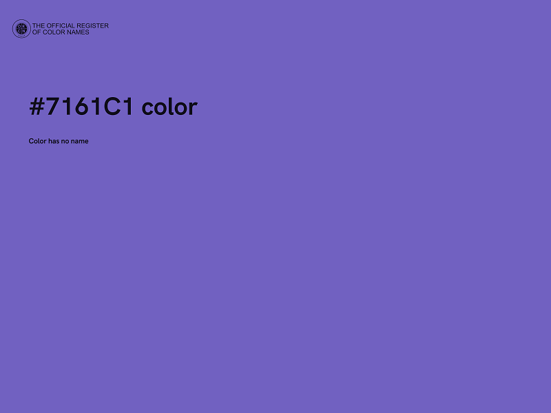 #7161C1 color image