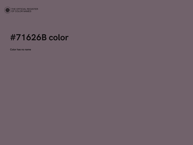 #71626B color image