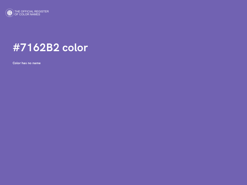 #7162B2 color image
