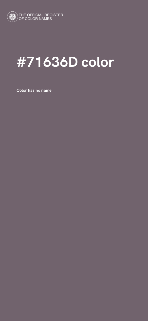 #71636D color image