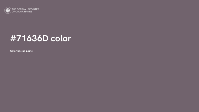 #71636D color image
