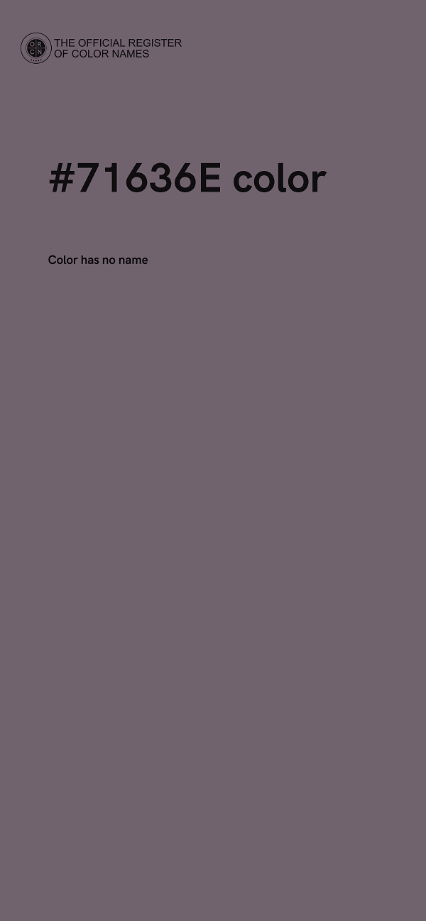 #71636E color image