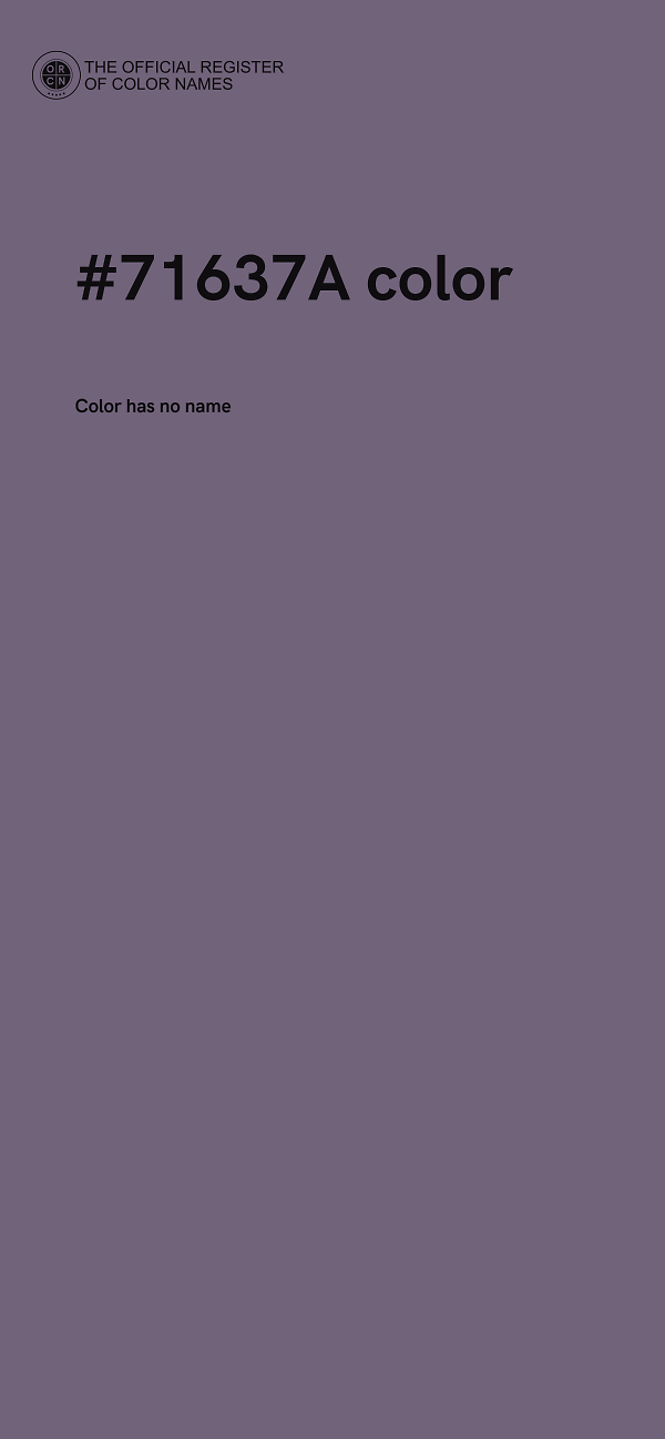#71637A color image