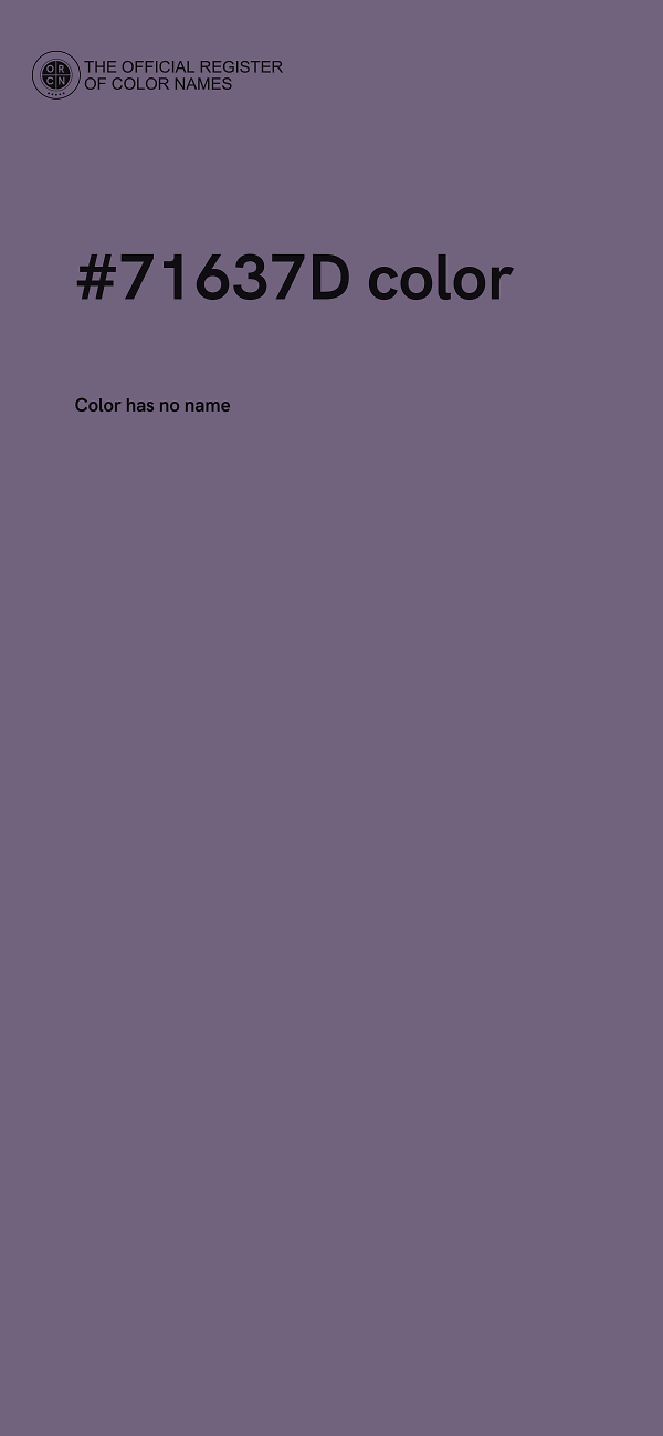 #71637D color image