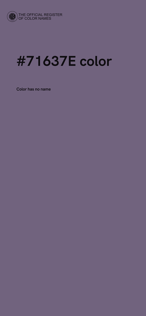 #71637E color image