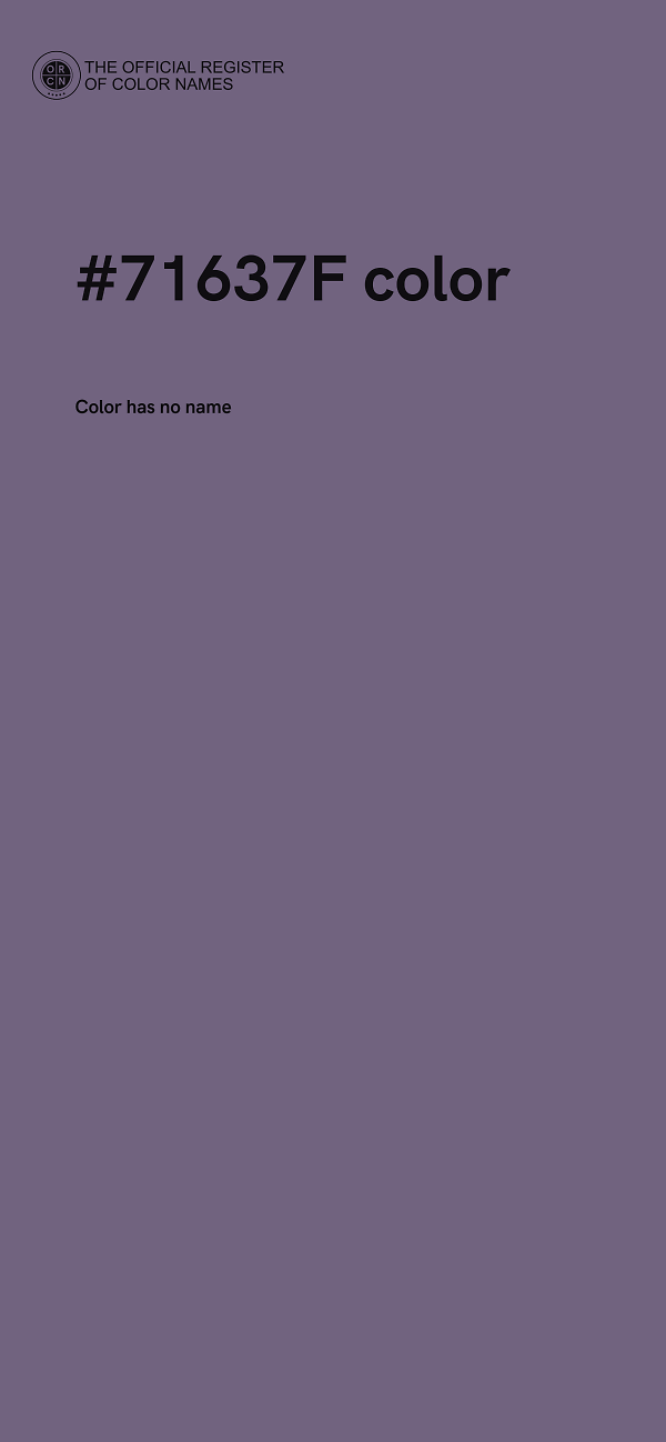 #71637F color image
