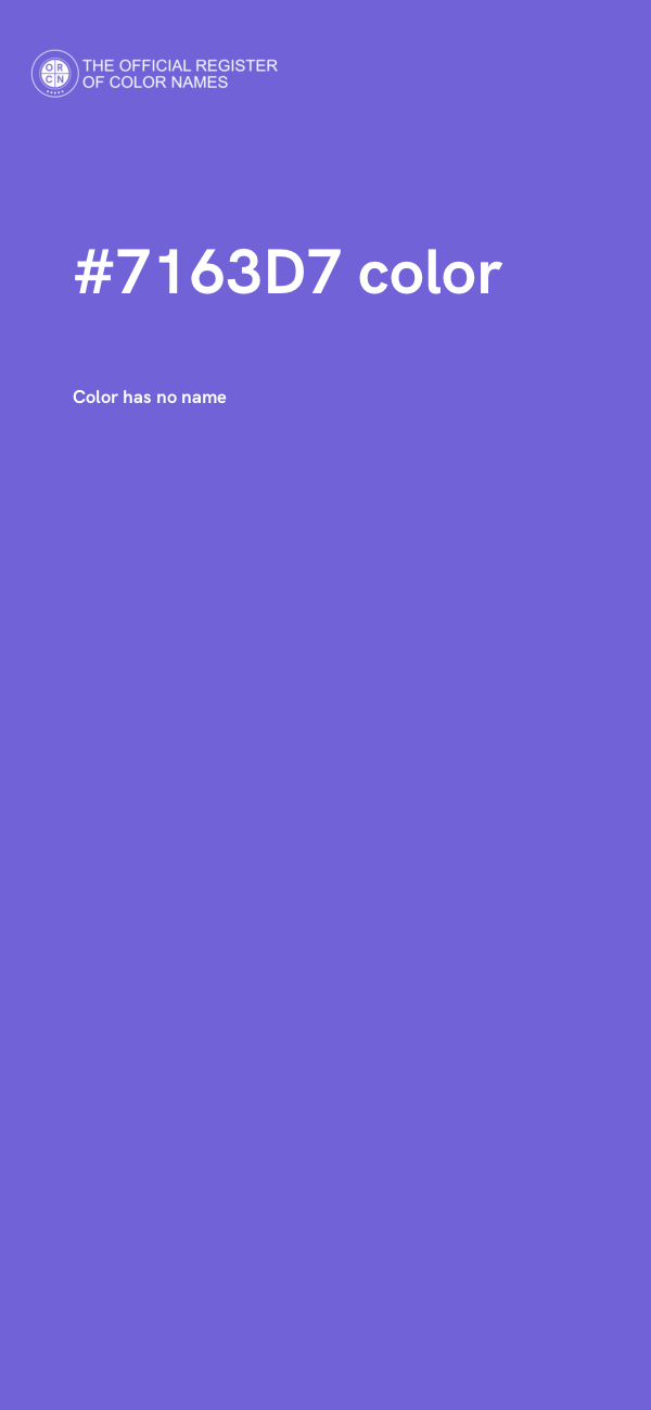 #7163D7 color image