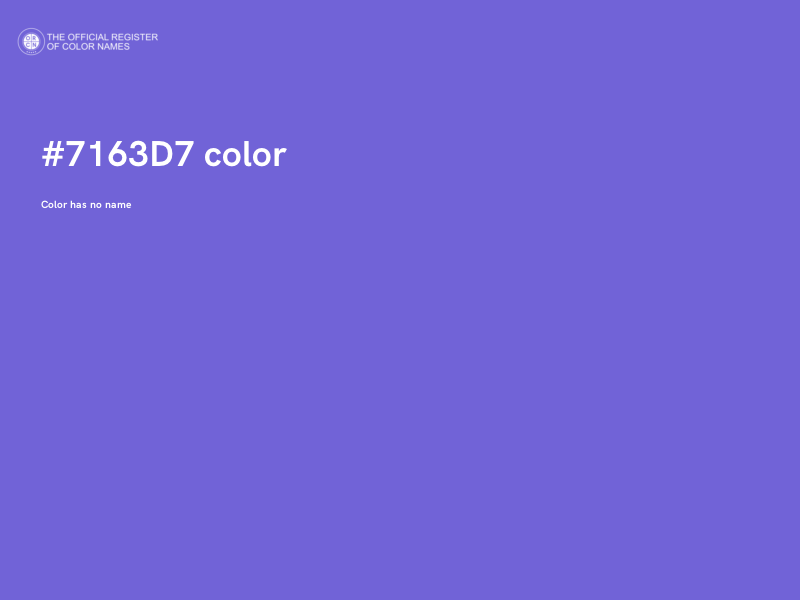 #7163D7 color image