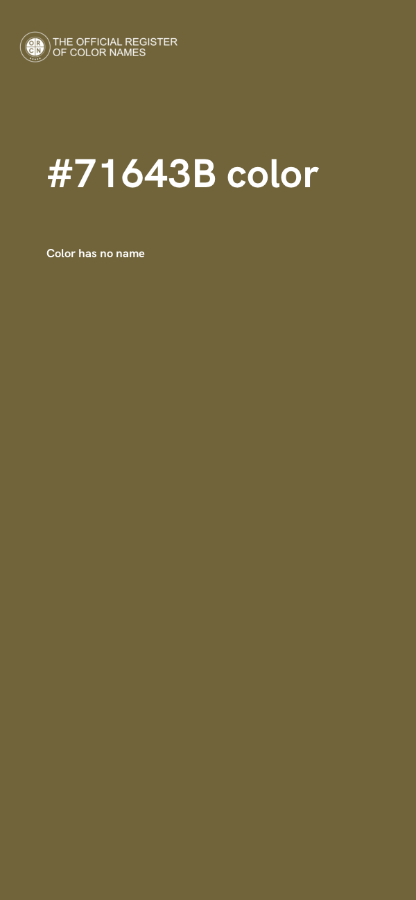 #71643B color image