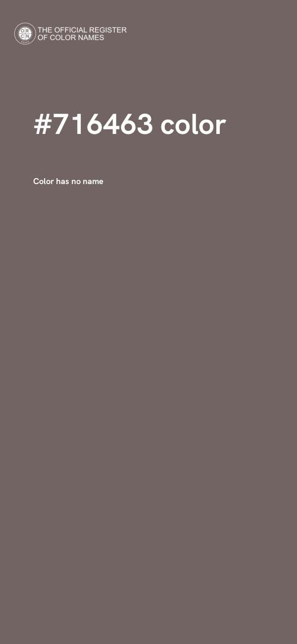 #716463 color image