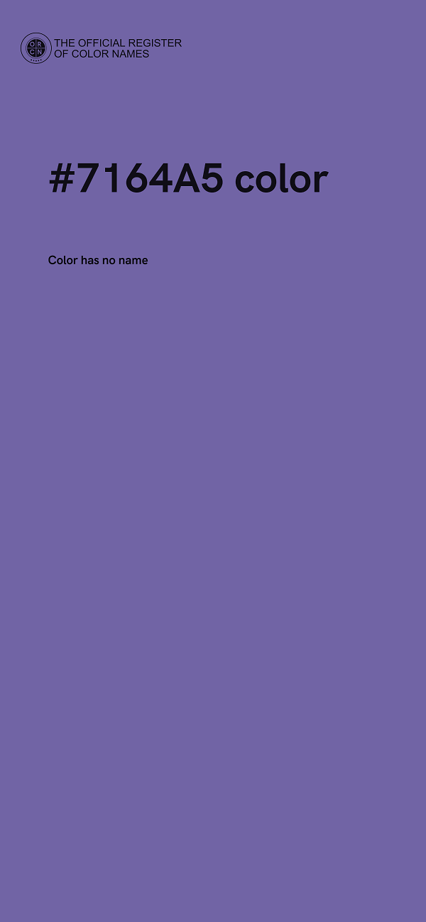 #7164A5 color image