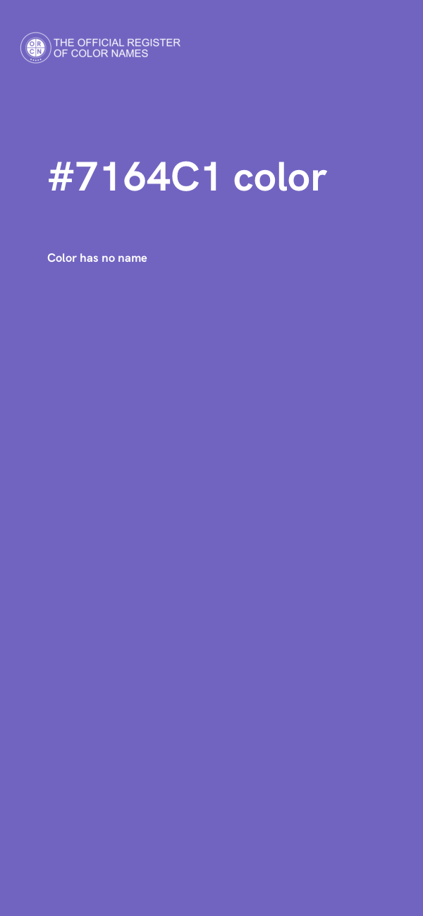 #7164C1 color image